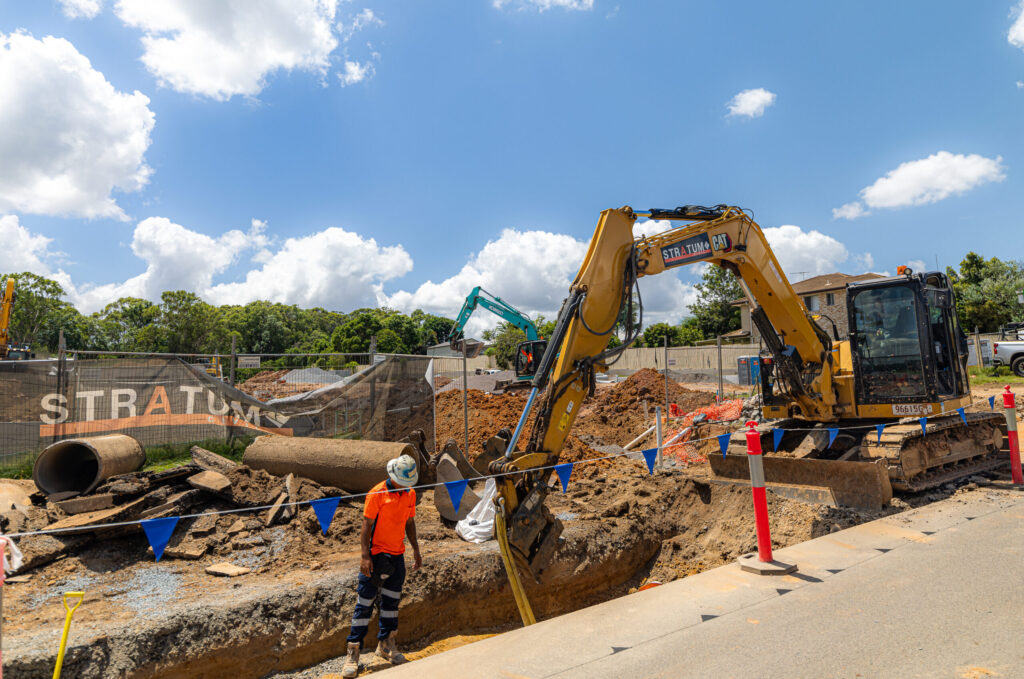 Stratum Civil Excavator at Algester